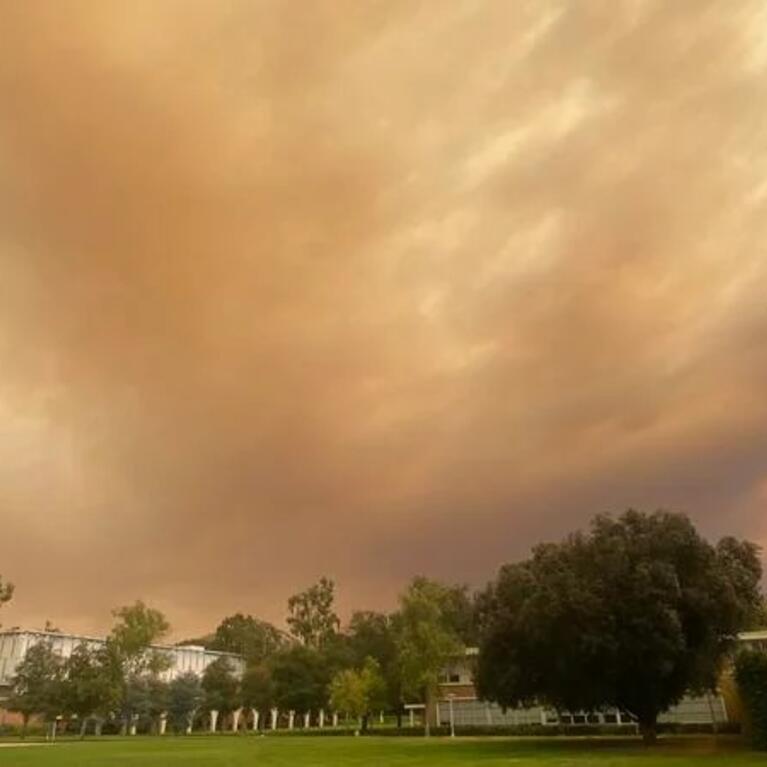 Smoke over UCR