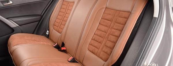 Leather car seat