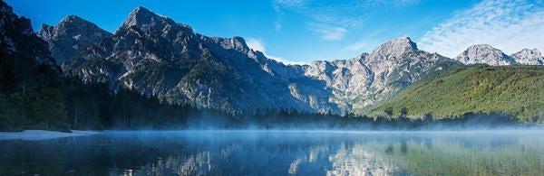 Mountains and lake