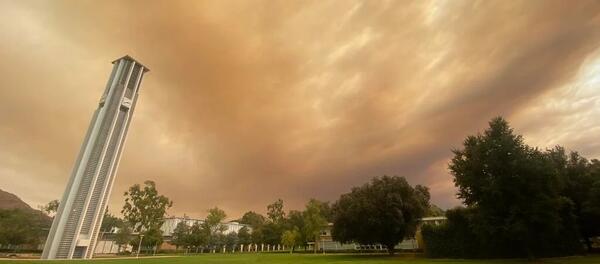 Smoke over UCR